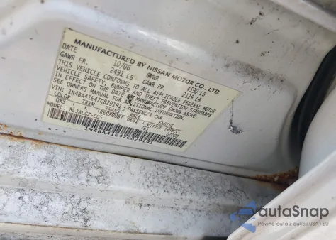 2007 Nissan Maxima 3.5 Sl z USA, uszkodzony, nr VIN 1N4BA41E47C829191